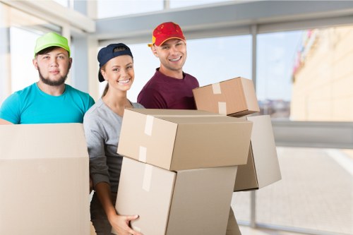 Packing and preparing boxes for a flat removal in Watford