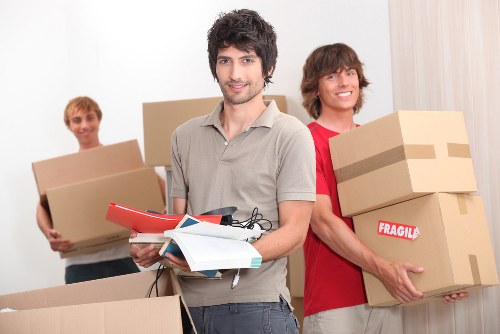 Packing and loading items into a removal van