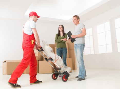 Protective padding used to safeguard property during moving