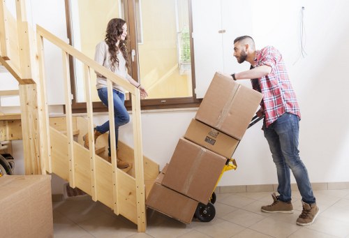 Removal van ready for short-notice house move in Watford