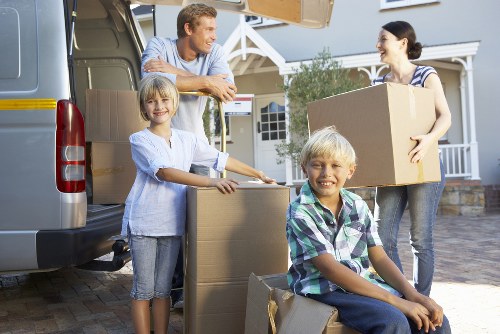 Professional removals van loaded for a Watford move