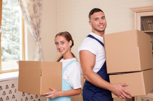 Team preparing for a safe and organised moving operation